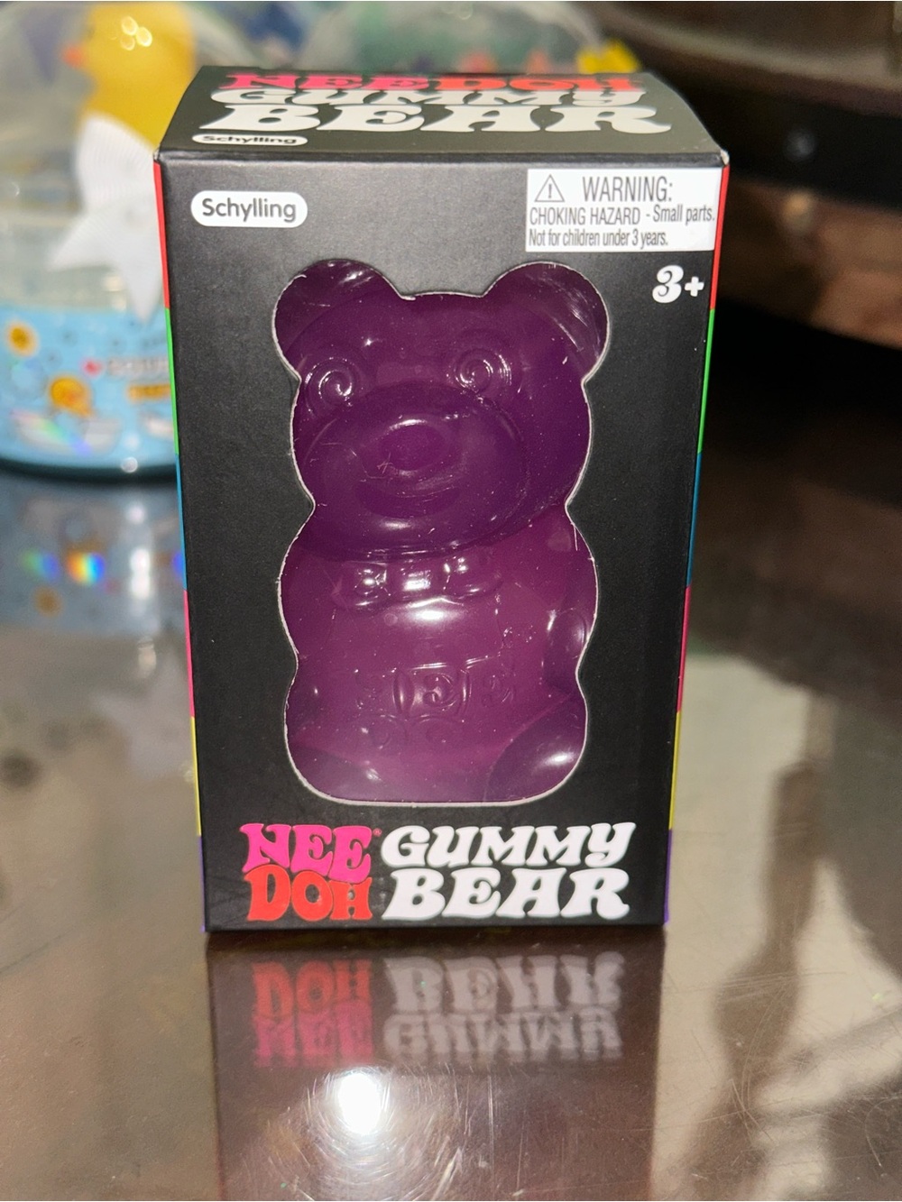 Schylling NeeDoh Gummy Bear Stress Toy - Purple